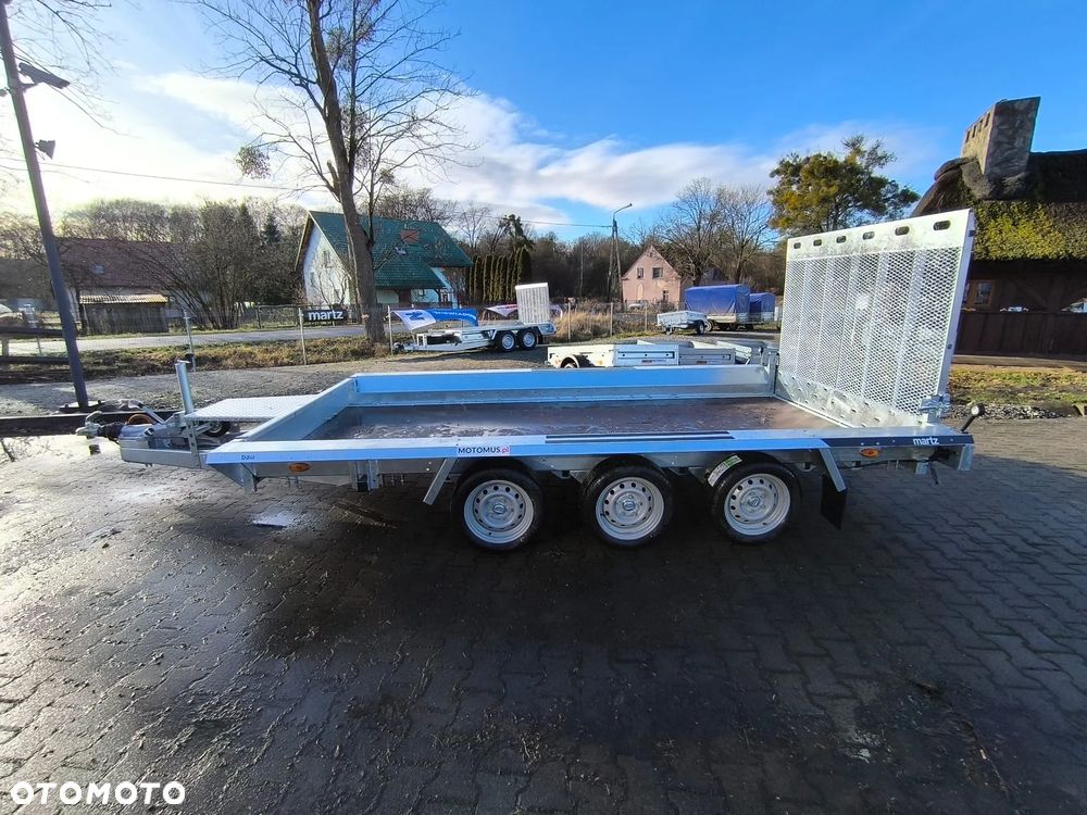 Martz Przyczepa  Bau 400x180 3500kg 3 osie pod koparke koparka walec - 12