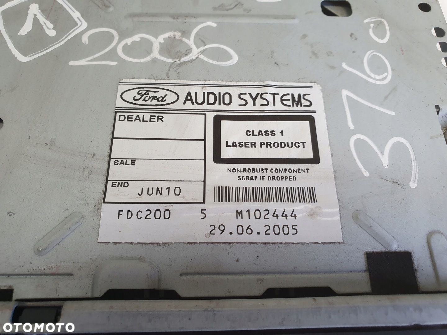 Ford C-Max I Focus mk2 RADIOODTWATRZACZ CD radio 4M5T-18C815-AE - 3