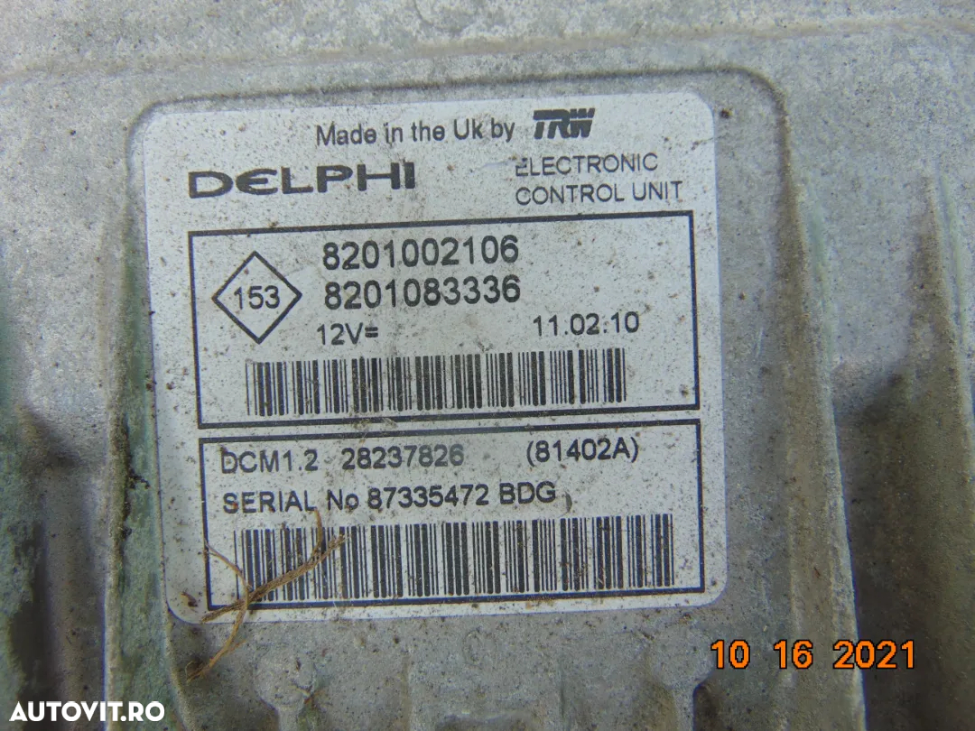 Calculator Motor dacia duster 1.5 Sandero Logan MCV 1.5 ecu - 2