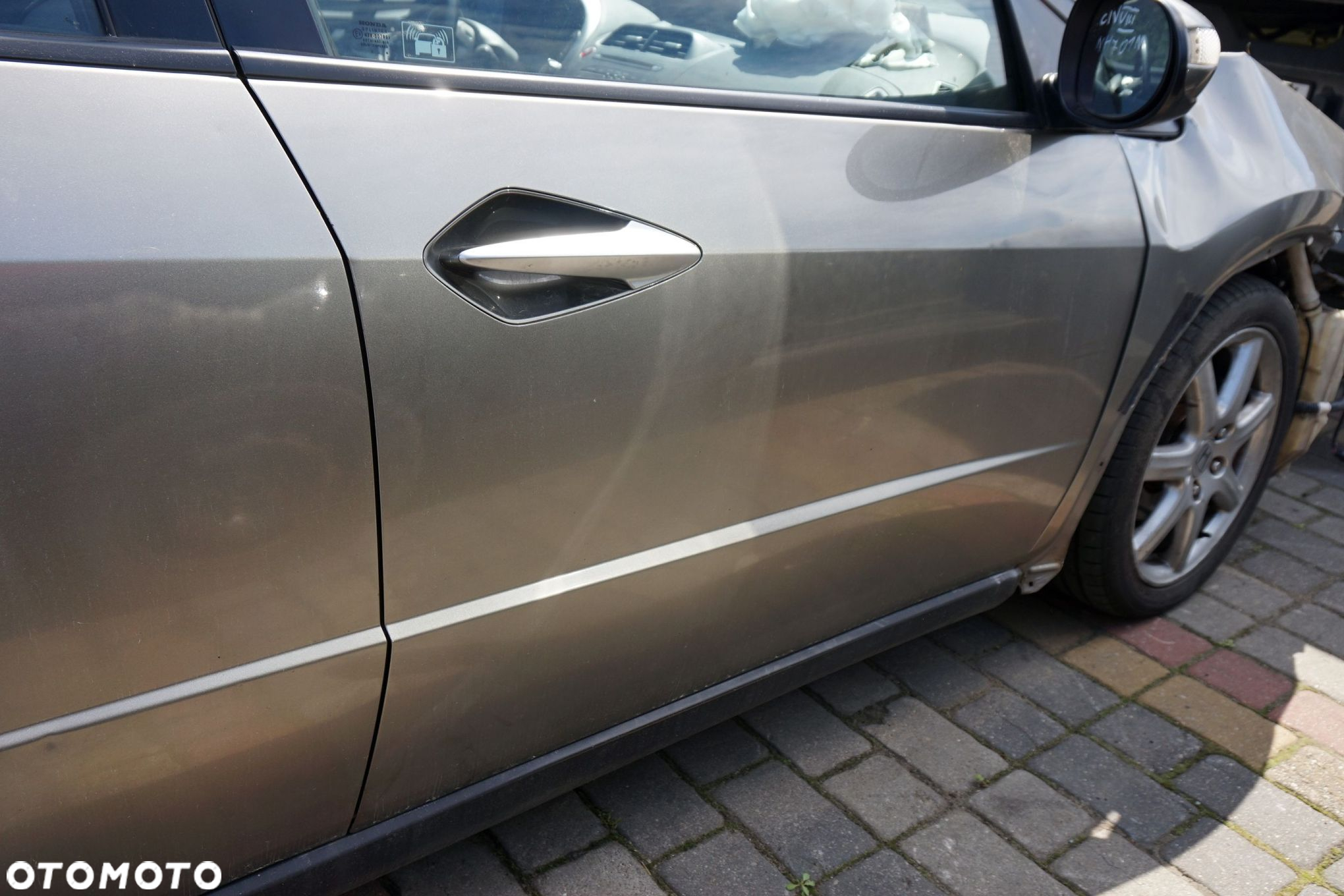 DRZWI PRZEDNIE PRAWE CIVIC VIII 5D HB NH701M  SZARY HONDA 2006-2010 - 2
