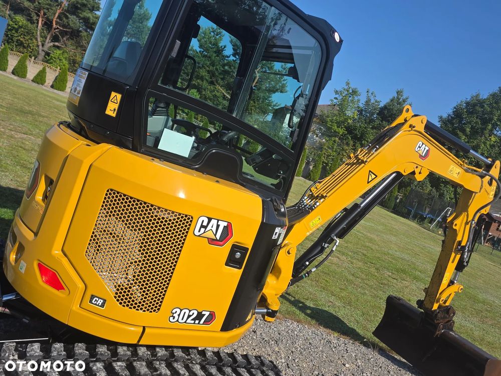 Caterpillar CAT 302.7 CR mini koparka szybkozłącze 3 łyżki piękna serwisowana 1 wł JCB sprowadzona w oryginale - 7