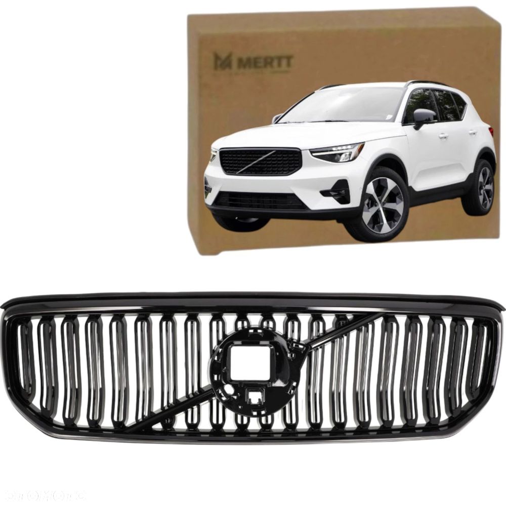 ATRAPA KRATKA ŚRODKOWA GRILL 32291463 CZARNY PASUJE DO VOLVO XC40 2023+ - 1
