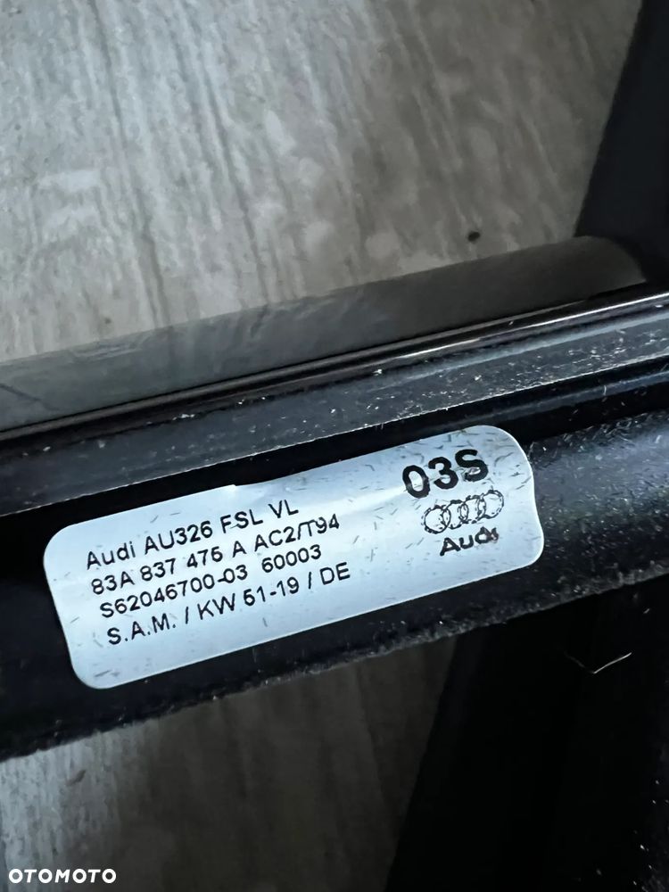 LISTWA LISTWY ZGARNIAJĄCA Q3 83A 83F PRZÓD TYŁ PRAWA LEWA RAMKA DRZWI PRZÓD TYŁ PRAWA LEWA SHADO LINE 83A837476A 83F837431 83F839475A 83F839431 83F839476A 83F839432 83F837432 83A837476A  CENA W OPISIE - 4