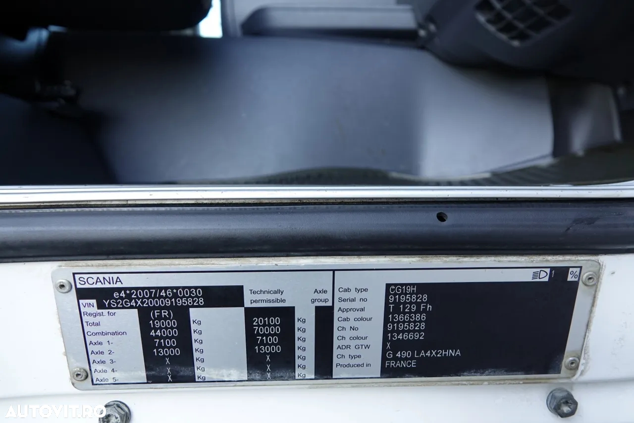Scania G 490 / RETARDER / HIGHLINE / JANTE ALIE / IMPORTAT - 34