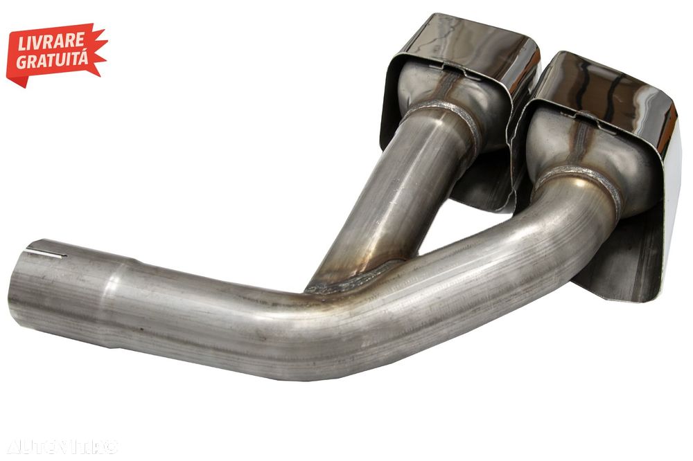 Ornamente toba Audi Q7 4M (2015-2019) SQ7 Design Chrome doar pentru Benzina- livrare gratuita - 6