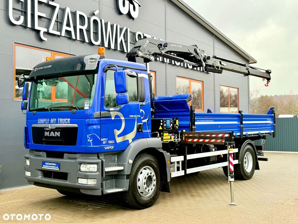 MAN TGM TGL TGS 18.250 // wywrotka 3-S + HDS HMF 1420 - K2 // budowlanka // energetyka //żuraw dzwig kran crane // Świeżo sprowadzony - 13