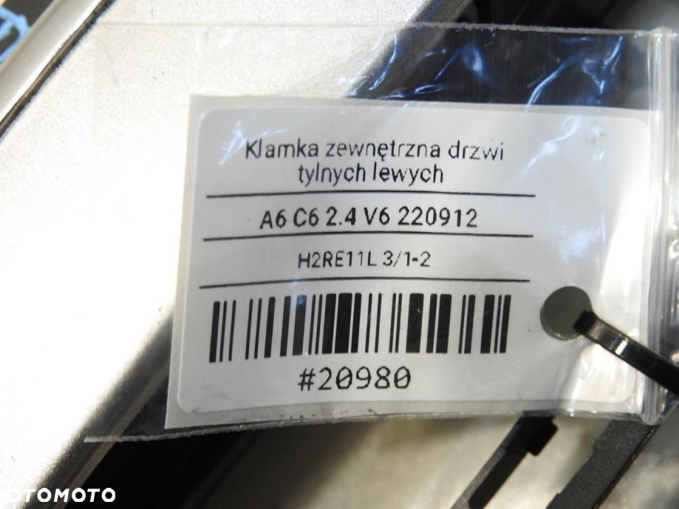 KLAMKA DRZWI LEWY TYŁ LY7Q AUDI A6 C6 4F0837885 - 8