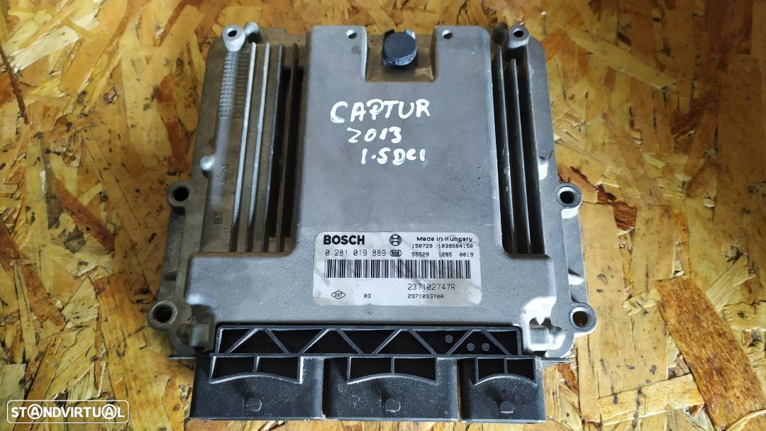 CENTRALINA DO MOTOR RENAULT CAPTUR / CLIO IV 1.5DCI 0281019889 237102747R - 1