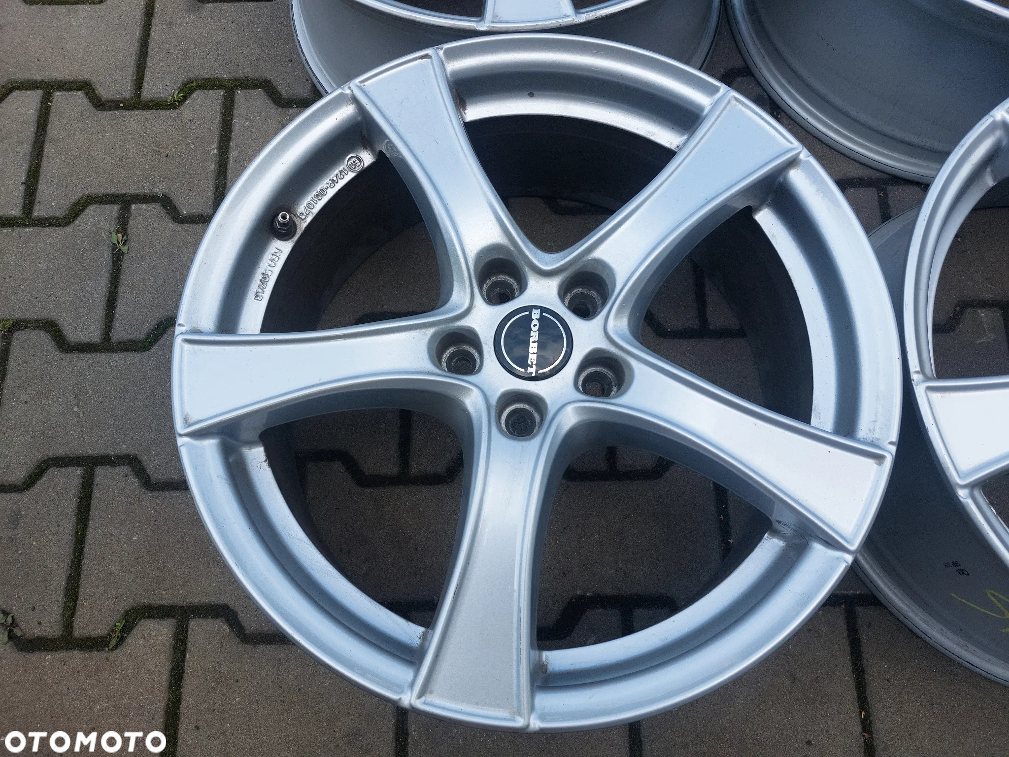 FORD FOCUS KUGA FELGI ALUMINIOWE BORBET R18 7.5J ET50.5 5X108 PROSTE! - 5