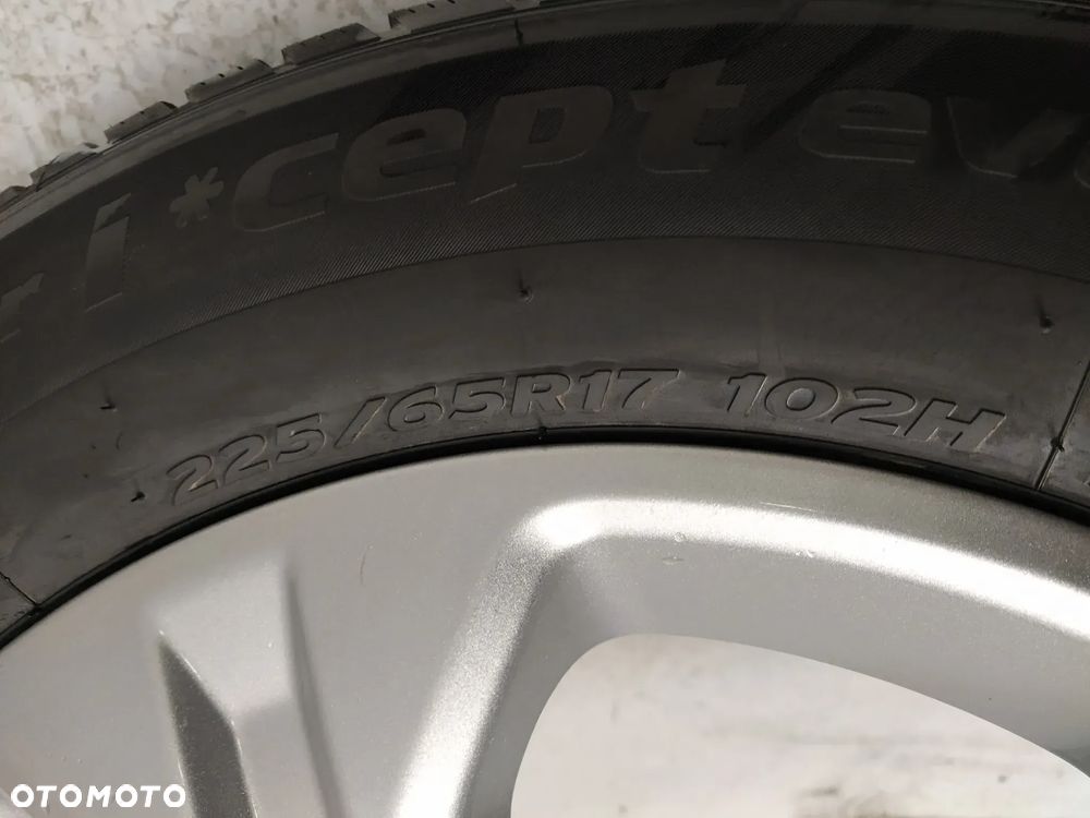 FORD C-MAX FOCUS KUGA MONDEO 7Jx17 ORYGINALNE FELGI ALUMINIOWE R17 ET50 5X108 OPONY HANKOOK 225/65 KOŁA ZIMA BIEŻNIK 8.81mm DEKIELKI FORD - 15