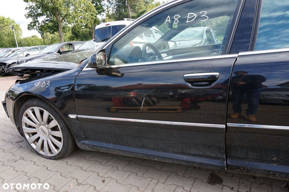 DRZWI PRZEDNIE LEWE A8 II D3 4E2 LIFT   CZARNY AUDI 2005-2010 - 4