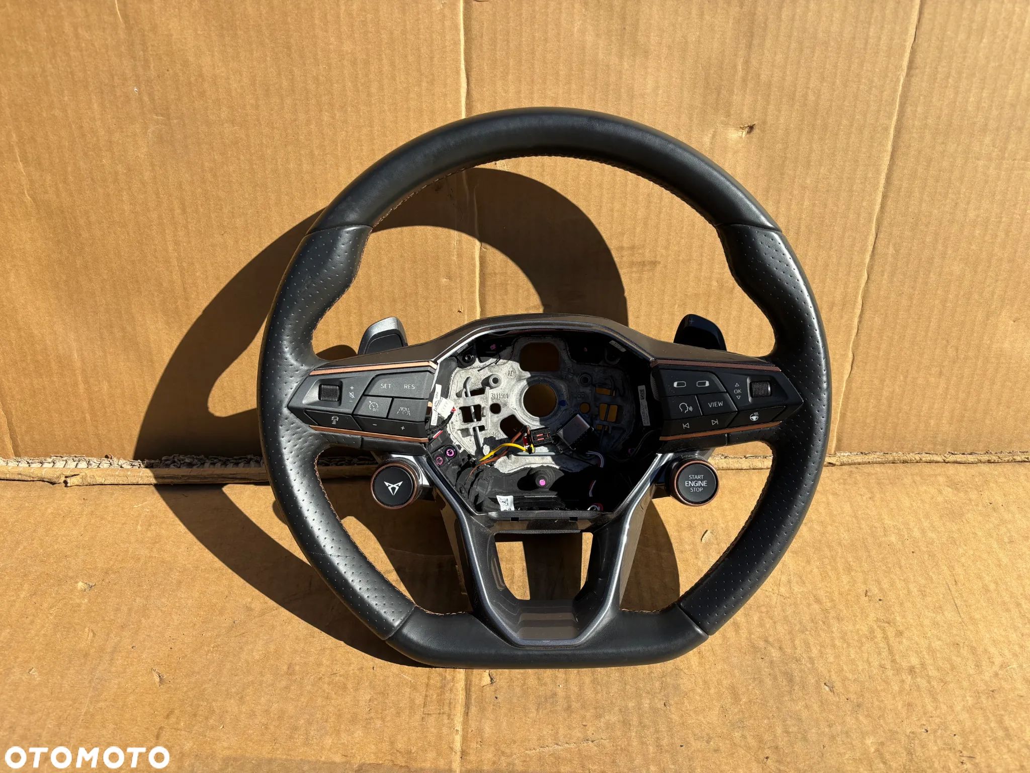 Seat Leon Cupra Formentowa Kierownica Wielofukncyjna Multi Funkcyjna Łopatki Sterowanie Grzana 5FA419091FK Oryginalna - 1