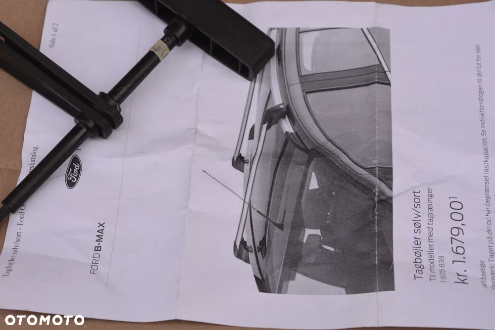 Ford B-Max  - bagażnik oryginał Ford klucz alu - 5