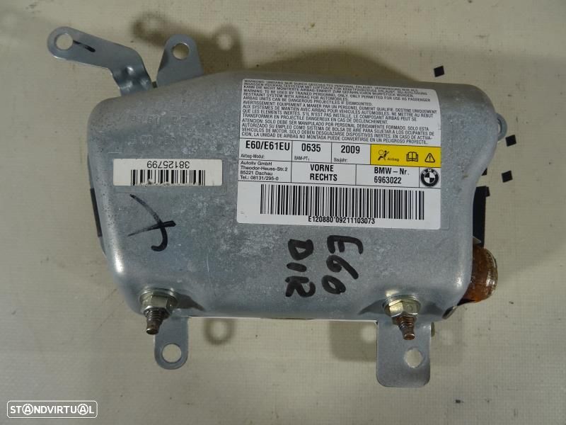 Airbag De Porta Direito Bmw 5 (E60)  601190501C / 601 1905 01 C - 7