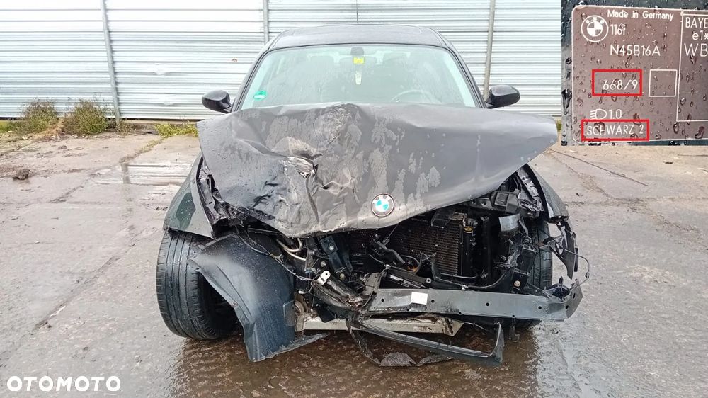 TYLKO CZĘŚCI BMW E87 116i 1.6 N45B16A 116KM 85kW 04r-07r 5D Lakier 668/9 schwarz 2 - 2
