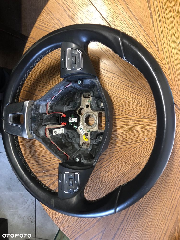 Kierownica multifunkcja skóra z poduszką VW TOURAN TIGUAN 1T0419091AC 1T0880201AA - 3