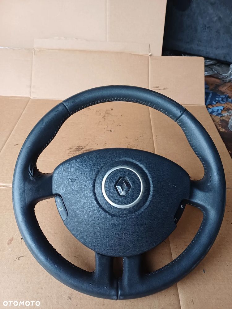 Kierownica Renault clio III 2006r skórzana - 1