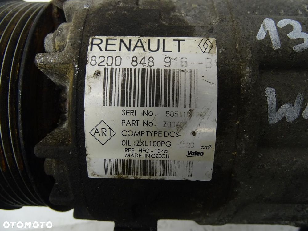 SPRĘŻARKA KOMPRESOR KLIMATYZACJI 8200848916B 2.3 DCI RENAULT MASTER III - 10