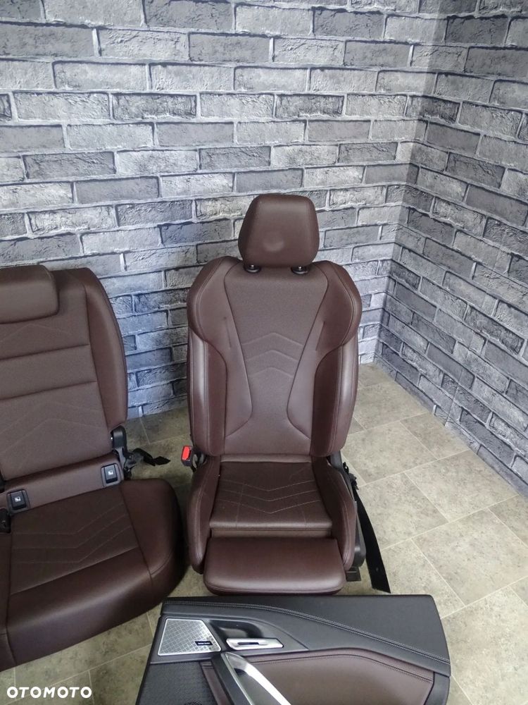 FOTELE BMW X1 U11 FOTELE KANAPA BOCZKI TUNEL BRĄZOWA SKÓRA M SPORT EUROPA - 9