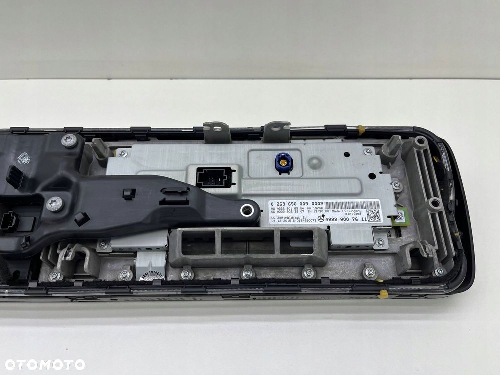 MERCEDES W222 EKRAN MONITOR WYŚWIETLACZ NAWIGACJI ANGLIK A2229007611 - 15