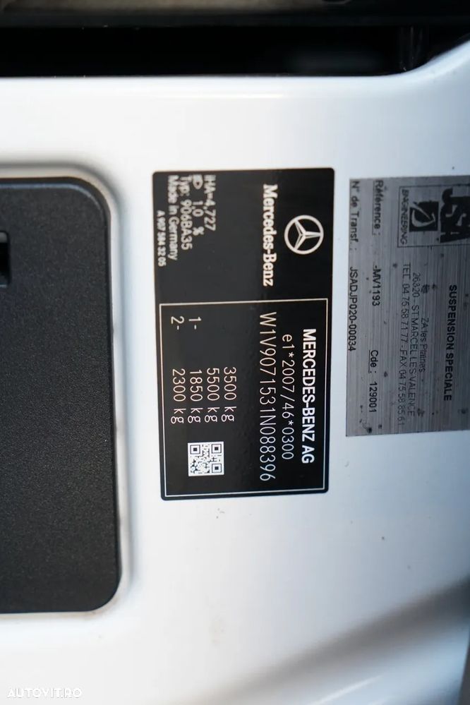 Mercedes-Benz SPRINTER 314 / FRIGORIFER / CARRIER 500 UNIT / TWIN / - 37