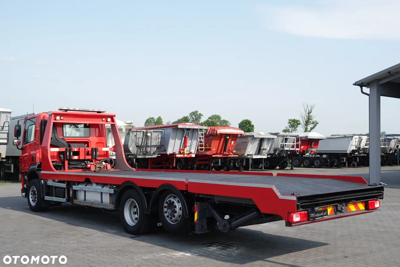 DAF CF 460 / LAWETA / PLATFORMA / NAJAZDY HYDRAULICZNE / WYCIĄGARKA / EURO 6 - 9