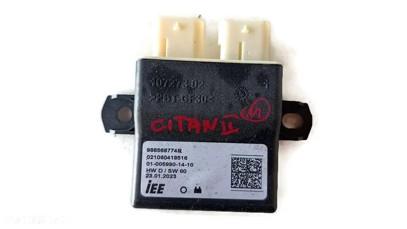 MERCEDES CITAN II W420  23r  MODUŁ STEROWNIK FOTELA 988568774R - 1