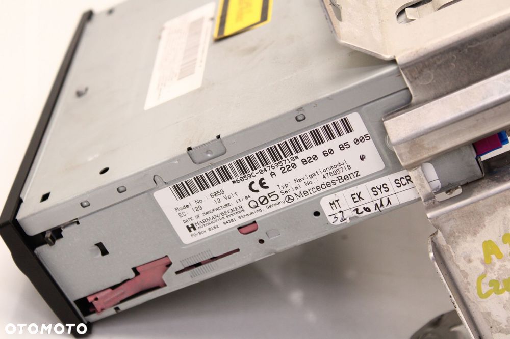 mercedes w220 98r- czytnik nawigacji a2208206085 a2208206085005 - 6