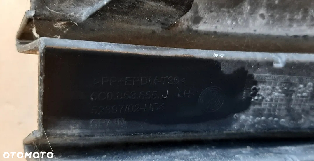 VW Polo 6C kratka zderzaka przedniego lewa 6C0853665J - 4