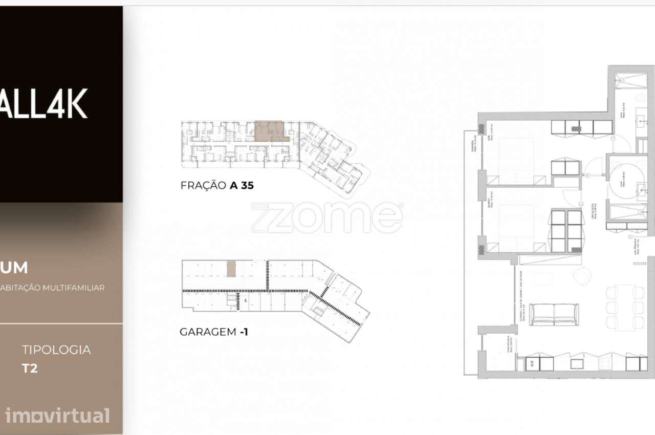 Apartamento T2 em construção em Oliveira do Douro, Vila Nova de Gai... - Grande imagem: 2/17