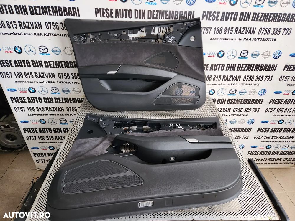 Fata Tapiterie Usa Fata Spate Audi A8 4H D4 Volan Stanga Alcantara An 2010-2011-2012-2013-2014-2015 - 1