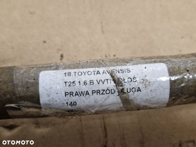 TOYOTA AVENSIS T25 1.6 B VVTI PÓŁOŚ PRAWY PRZÓD PRAWA PRZEDNIA DŁUGA - 4