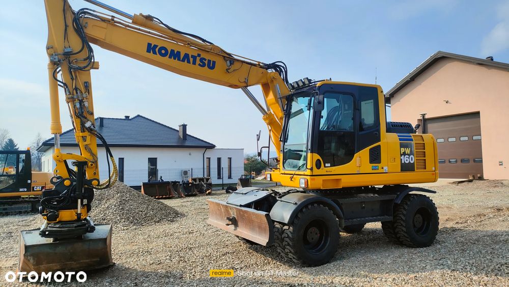Komatsu PW 160 -8,  rototilt, system UNICONTROL 3 D GPS - 11