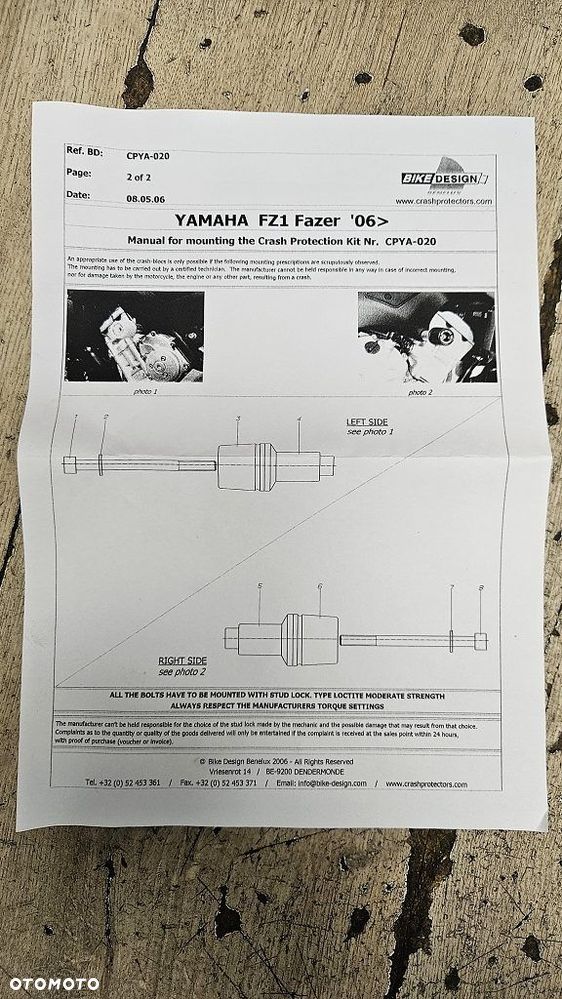 Crash Pady Bike Design CPYA-020 Yamaha FZ1 Fazer (06-15) - 8