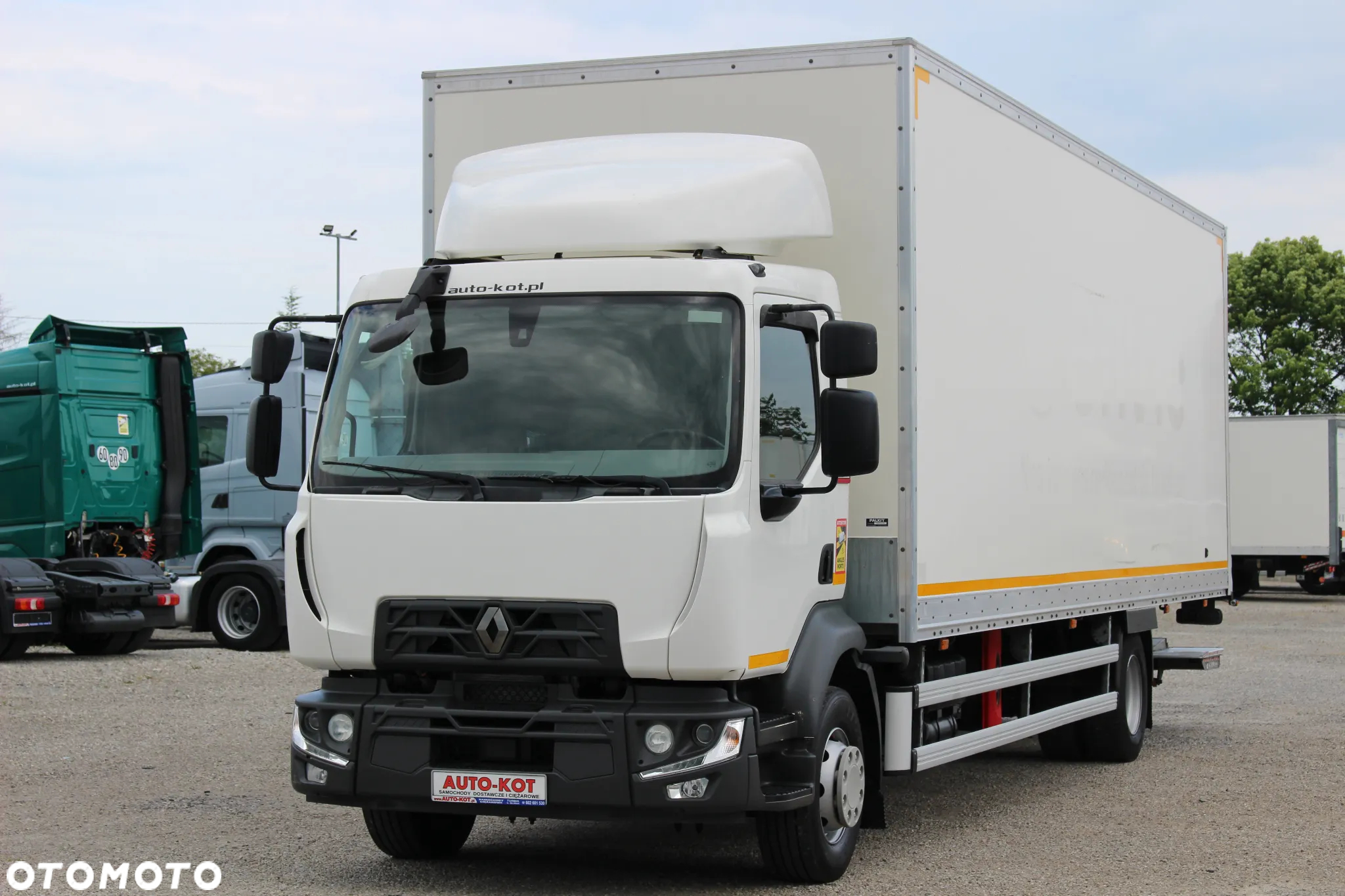 Renault D14 *240KM*/ KONTENER + WINDA /21 PALET / KLIMA / OPONY 80%/SERWIS FR/ SUPER STAN / - 4