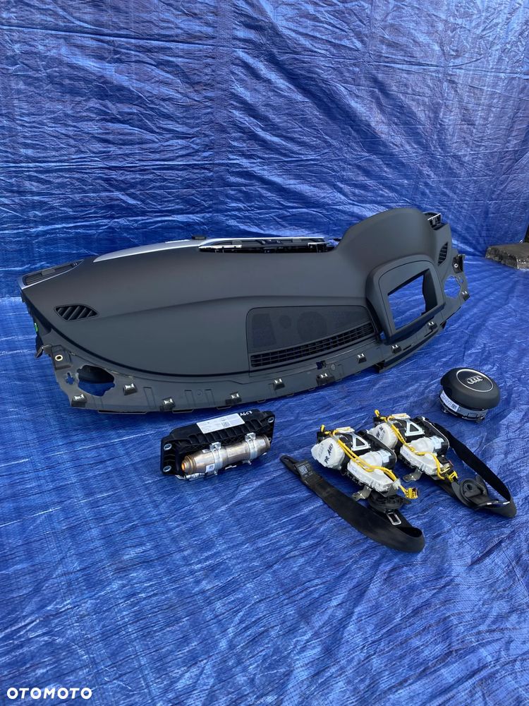 AUDI A6C7 4G LIFT DESKA ROZDZIELCZA KONSOLA HEAD UP KOKPIT PODUSZKI AIRBAG PASY 11-18 ORYGINAŁ KOMPLET - 3