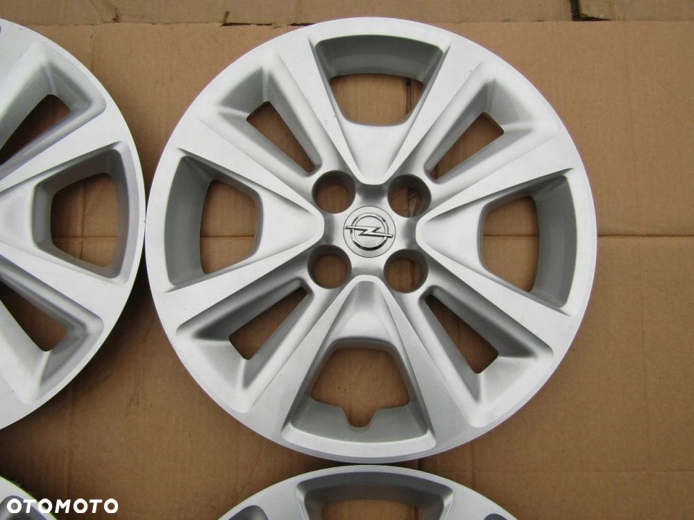 4x Kołpaki Strukturalne 15 Opel Corsa D E Adam Meriva Karl 4x100 / oryginał - 7