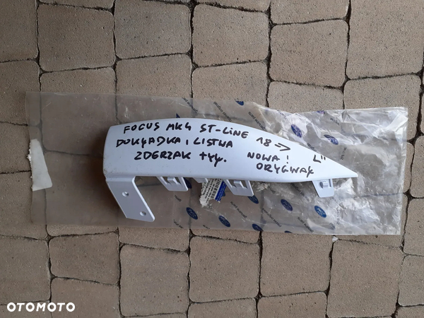 FORD FOCUS MK4 ST-line 18- DOKŁADKA ZDERZAKA TYLNEGO LEWA  NOWA ORYGINAŁ JX7B-17F785 WYSYŁKA 24h