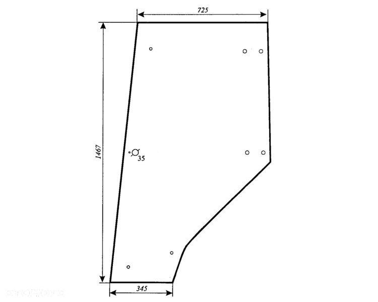 Szyba Szyby URSUS 1634 DRZWI PRAWE nr 44 - 2
