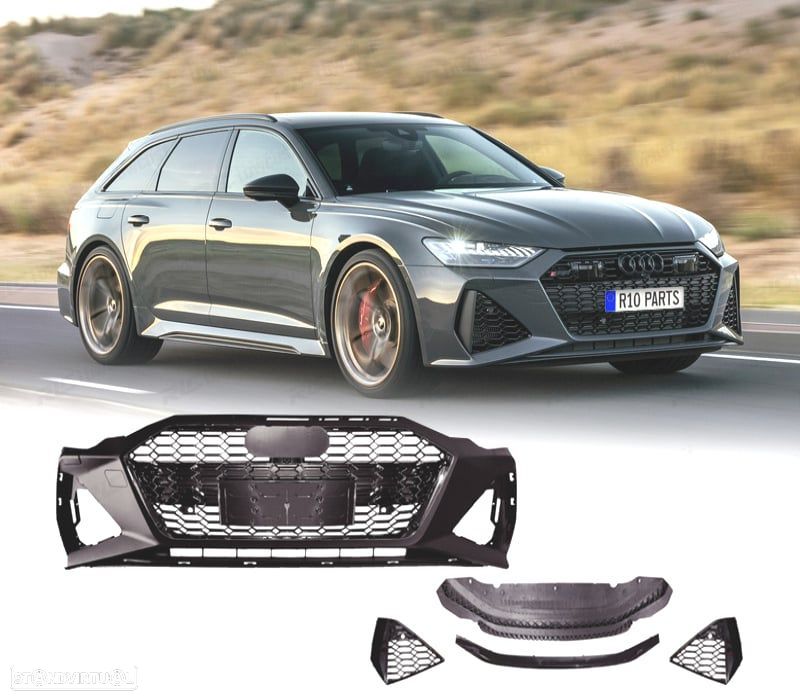 PARA-CHOQUES DIANTEIRO AUDI A6 19-24 LOOK RS6 - 1