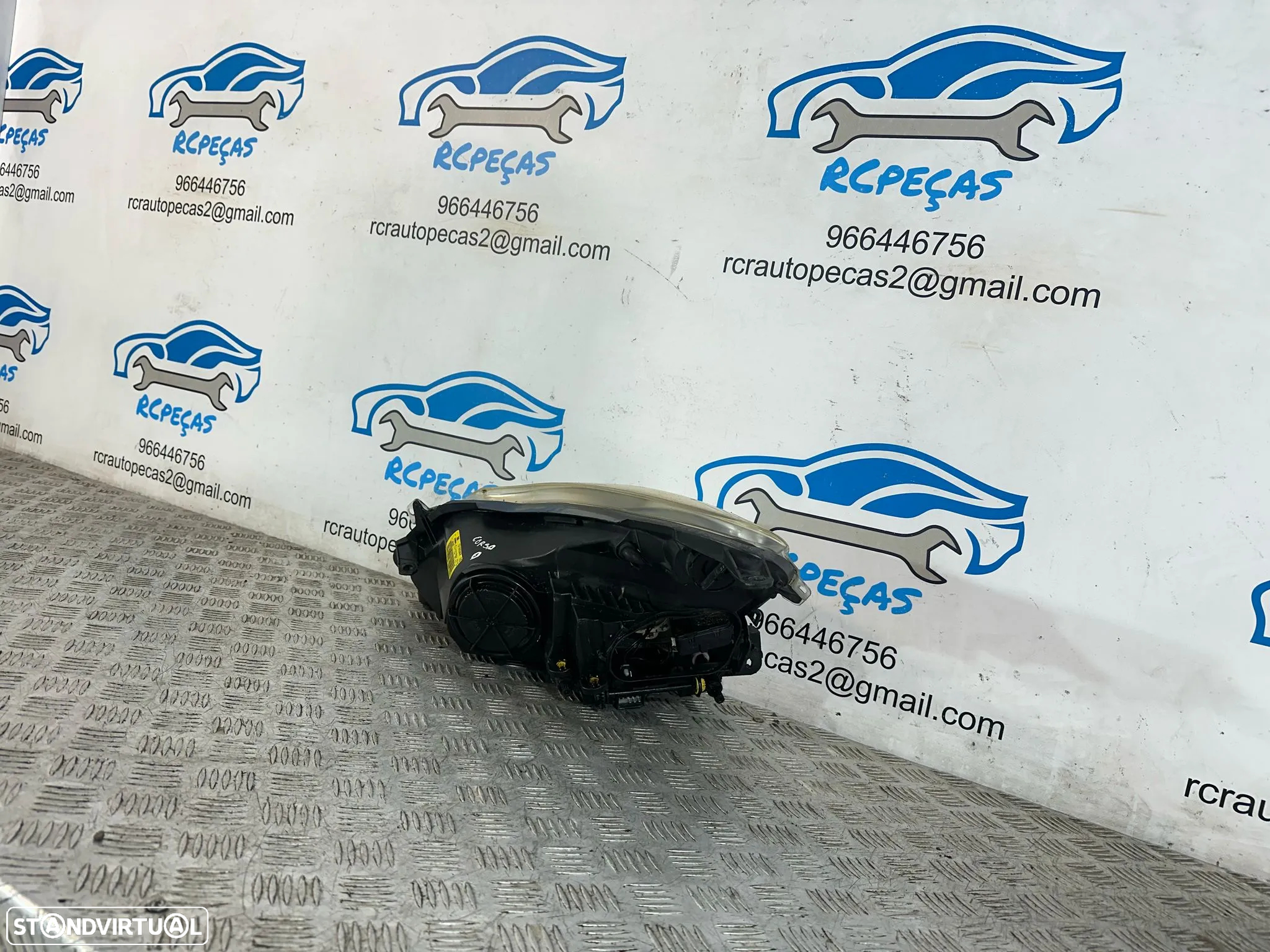 .Otica Farol Direita Original Halogénio 13186384 Valeo GM Opel Corsa D 2006 - 2010 - 7