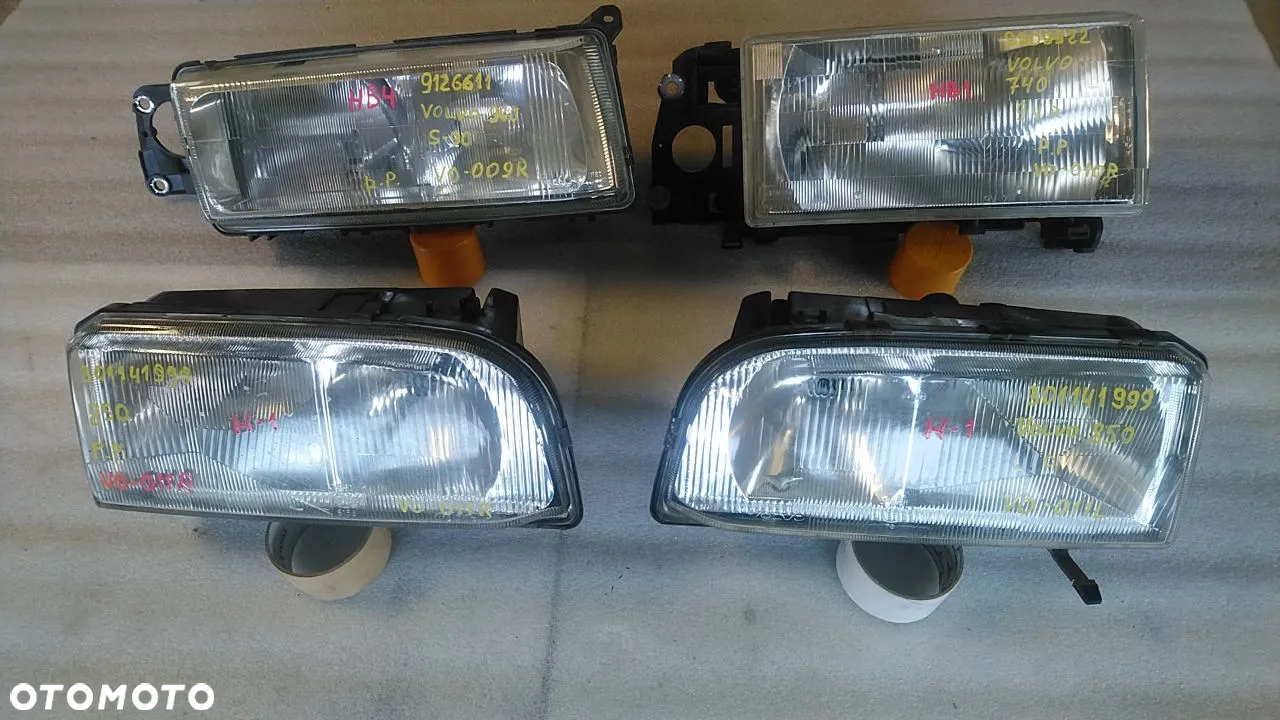 REFLEKTORY LEWE PRAWE VOLVO XENON HALOGENY MIGACZE - 8