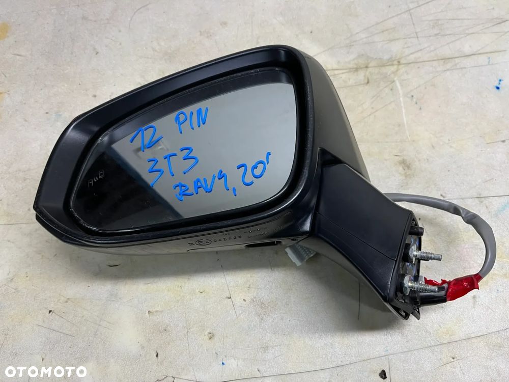 Lusterko lewe Toyota RAV-4 | RAV4 V 12PIN (czerwone) - oryginalne z demontażu - 2