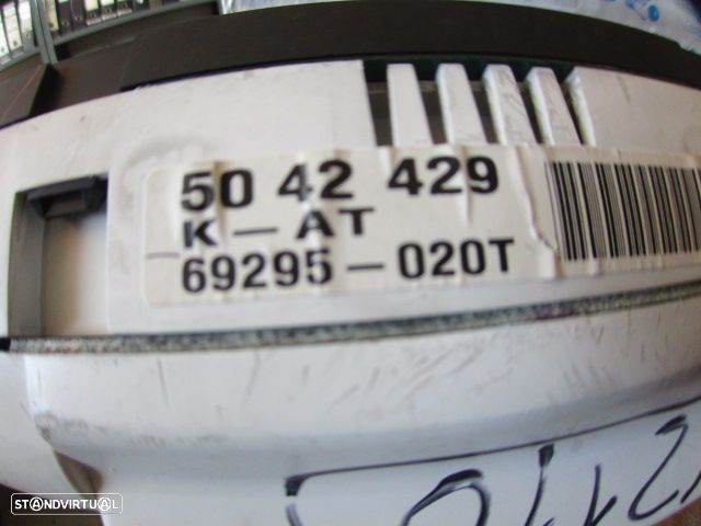 Quadrante 769215970 69295020T 769484401 SAAB 93  YS3D 2001 2.0 Turbo 150CV 5P CINZA KM/H  DIGITAL - 5