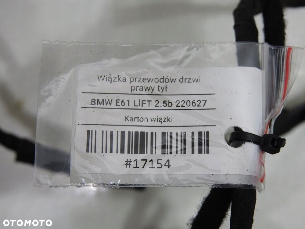 WIĄZKA INSTALACJA DRZWI PRAWY TYŁ BMW E61 LIFT - 6