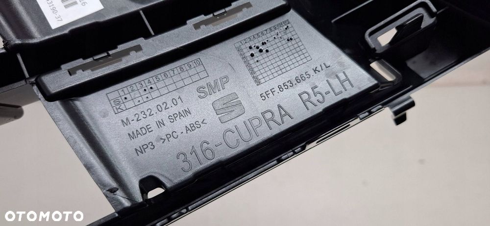cupra formentor vz5 kratka zderzaka lewy przód przednia nowa oryginał - 5