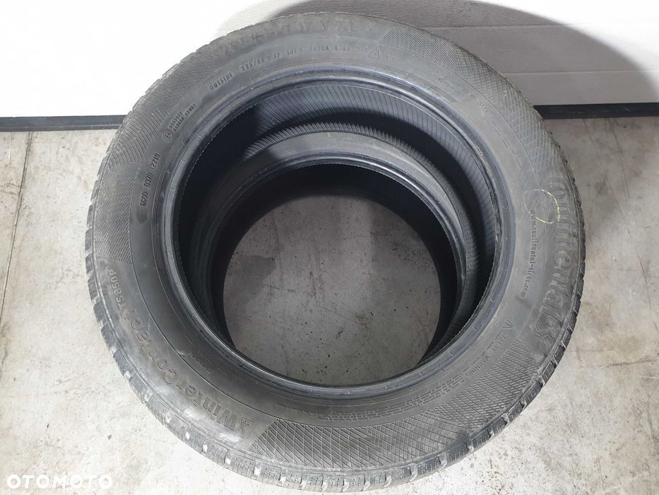 2szt. 225/55/17 101V Continental WinterCont TS850 6,5mm 2019r [ 545 ] - 2