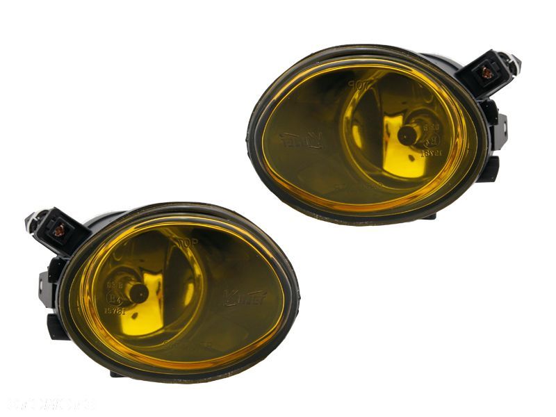 HALOGENY PRZECIMGIELNE CLEAR YELLOW KPL BMW 3 E46 5 E39 M PAKIET M3 M5 - 1