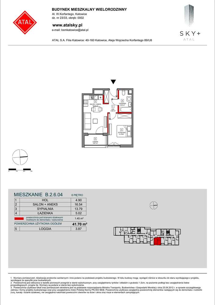 2-pokojowe mieszkanie 41m2 + loggia - Pełny obrazek: 2/24