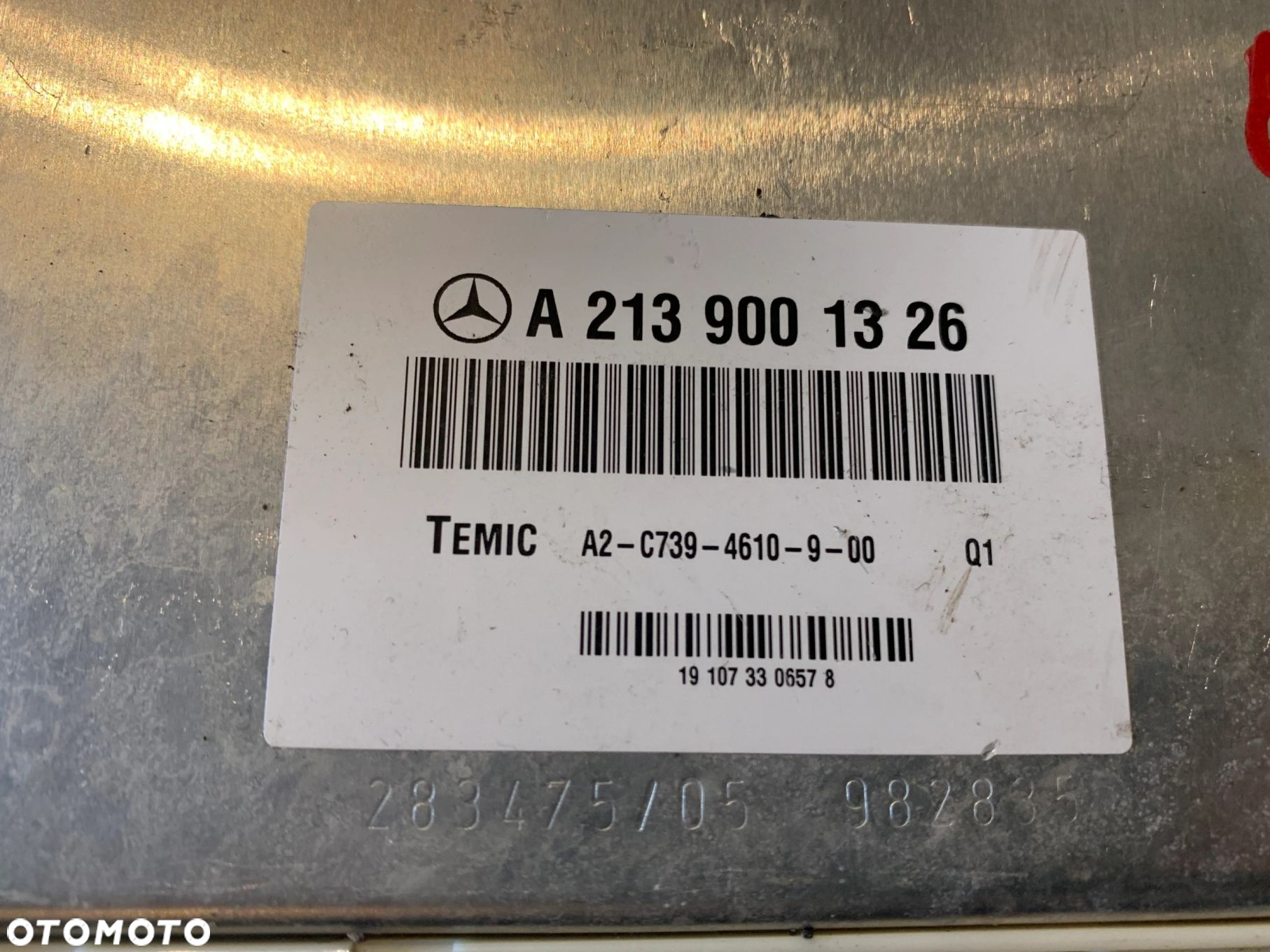 MODUŁ STEROWNIK ZAWIESZENIA PNEUMATYCZNEGO TEMIC MERCEDES E-KLASA W213 KOMBI A2139001326 - 6